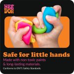 NeeDoh Mac - Squeeze - 4 Squishy Noodles - Assorted